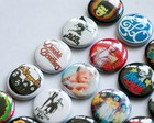 Rock 1  Pinback 35 Buttons 70 s Music Metal Bowie Sabbath Hendrix Elo Badge