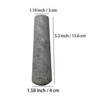 Granite Replacement Pestle only Pestle  mortar Is Not Included  Dark Gray Unpoli