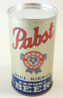 Vintage Nos Pabst Blue Ribbon Export Keglined Display Empty Beer Flat Top Can