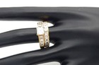 Stainless Steel Princess Cut 3 5 Ct  Cz Yellow Gp Wedding Ring Set Women s Sz 10