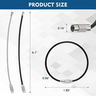 12 Pack Wire Cable Keychain Loops For Id   Luggage Tags   6 Inch 2mm Thick