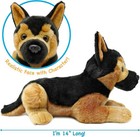Douglas General German Shepherd Dog Plush 12   30 Cm  Long  Black   Tan