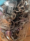  mixed Jewelry Jar Lot Sterling Silver  999 Silver Wearable Parts Vintage Finds