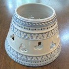 Disney Large Candle Shade Topper Mickey Gourmet Original Tag Blue And White New