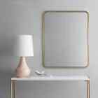 24  X 30  Rectangular Decorative Wall Mirror With Rounded Corners Threshold   