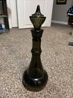 Vtg Jim Beam I Dream Of Jeannie Genie Bottle 1964 Smoke Green Decanter Excellent