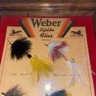 Vintage Weber Lifelike Flies Framed Display Handtied Orig Card