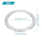 Aluminum Lazy Susan Metal Rotating Turntable 14inch Mute For Dining-table Silver