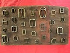 Antique Brass Horse Harness Buckle Collection 27 Mounted Barn Wood Primitive
