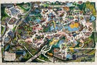 Six Flags Astroworld Texas Vintage 1993 Theme Park Souvenir Map Houston  Tx