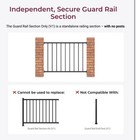 Cr Fence   Rail Metal Railing For Deck  Metal Guard Rail Kit 36 Inch Tall X 6 Ft