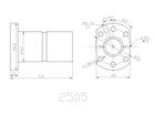 1 Pcs Anti-backlashed Dfu2505-1000mm Dual Ballscrew bf20 bk20 14 17mm Coupling