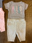 Carters Baby Girl Newborn Outfits Pants Shirts Bodysuits Clothes Lot Bow Hello