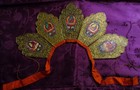 Vtg  Antique Tibetan Buddhist 5 Dhyani Buddhas Thanka Lama Crown