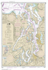 Noaa Nautical Chart 18440 Puget Sound Paper Navigation Map Boating Guide
