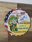 Funny Coors Light Fishing Problem Bottle Cap Metal Sign Man Cave Bar Decor 