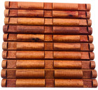  10  Vtg Lincoln Logs 3   notch Round Pieces     Red Oak 7   5 8      Used Oem