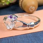 Topaz Claddagh Ring Ireland Irish Engagement Promise 925 Ring
