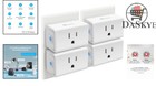 Smart Home Mini Wi-fi Outlet 15a - Voice Control With Alexa   Google - 4-pack