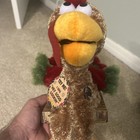 Vintage Dan Dee Shaking   Singing Turkey Plush  With Tagthanksgiving Musical