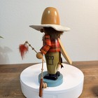 Steinbach Volkskunst S1251 Chubby Fly Fisherman Handmade Nutcracker Christmas