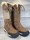 Bearpaw Isabella Waterproof Winter Boots Tall Brown Sherpa Lined Womens Sz 8 New