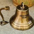 Personalized Bras Ship Bell     Engraved Brass Ring Bell   Home Decor Gift