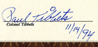 Wwii Atomic Bomb  Color Copy Of  by Order Of President Truman  Signed By Tibbets