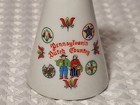 Vintage Pennsylvania Dutch Country Mini Pitcher Porcelain Toothpick Holder