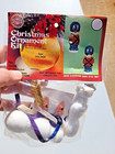 Walco Toy Soldier Vintage Sequin Bead Christmas Ornament Kit Makes 2 1975 Nos