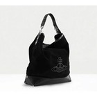New vivienne Westwood Orb Plaque Black Tote Hobo Bag