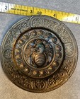 Xl Vintage Large Bee Button Ornate Brass 3    Diameter