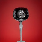 Lavender Vintage Wine Glass Crystal Oval 