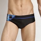Speedo Laser Sticks Black Blue Aqua White Grey Swim Brief New Male Mens Sz 28