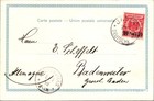 1898 Jaffa Palestine German Colony Haifa Ppc Postcard Cover To Baden Germany