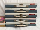 Lot Of 7 Vintage Slide Storage Cases     Metal   Plastic     Indexed Compartments