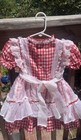 Vintage Winnie The Pooh Red Gingham Dress Size 2t