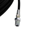 Schieffer 4800 Psi 1 8  X 150  Thermoplastic Sewer Jetter Hose Mpt 1 4 1 8 Solid