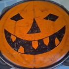Antique Vintage Halloween Tin Litho Jol Tambourine J Chein 1920s