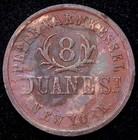 New York City Peter Warmkessel Civil War Token Store Card Copper 20mm