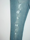 Seven 7 Blue Denim Jeans Pants Distressed Ripped Ankle Skinny High Waist-5-new