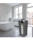 82l Large Collapsible Laundry Hamper Laundry Basket With Alloy Dark Grey