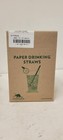 Aardvark 7 75  Green Stripe Jumbo Eco-flex Paper Straws 600 Ct Green Stripes