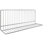 Hubert   L Shape Shelf Divider Black Epoxy Coat Wire - 30 l X 8  And 12  Sides