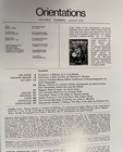 Orientations Magazine August 1978 Kartika Teyyattam Macau Kra Nagano Manchus Vg