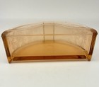 Vintage Art Deco Doris Dorie Woman Pink Depression Glass Dresser Vanity Dish