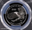 2019-w  100 Proof 1 Oz Platinum Eagle - Liberty Pcgs Pr 69 Dcam
