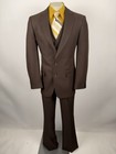1970s Botany Suit Mens 42 Long Jacket 36 Pants Unhemmed Vintage Deadstock Nos