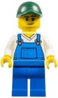 Lego City  Farmer Minifigure With Lawn Mower - Mini Set