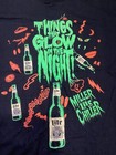 Rare Htf Vintage Glow In The Dark Single Stitched Miller Lite Beer Halloween